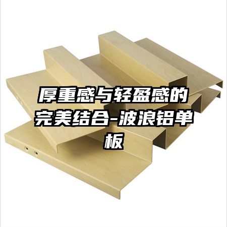 厚重感与轻盈感的完美结合-波浪铝单板