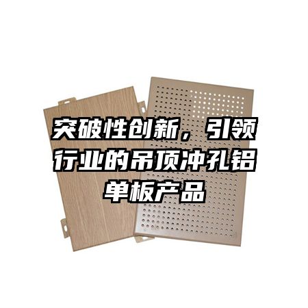 突破性创新，引领行业的吊顶冲孔铝单板产品