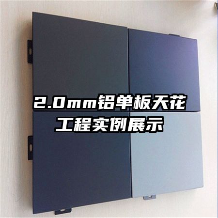 2.0mm铝单板天花工程实例展示