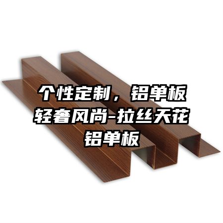 个性定制，铝单板轻奢风尚-拉丝天花铝单板