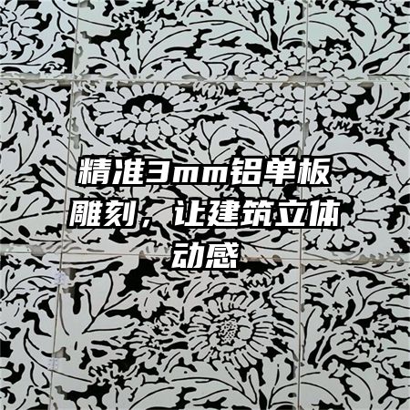 精准3mm铝单板雕刻，让建筑立体动感