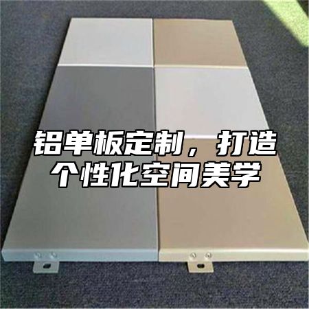 铝单板定制，打造个性化空间美学