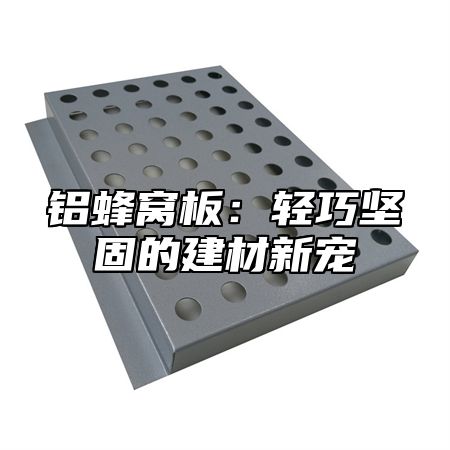 铝蜂窝板：轻巧坚固的建材新宠